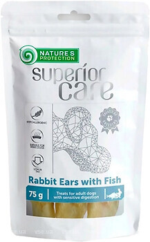 Фото Nature's Protection Superior Care Snacks Rabbit Ears With Fish 75 г