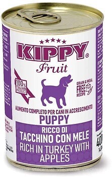 Фото Kippy Puppy Pate Fruit Turkey and Apples 400 г (8015912511584)