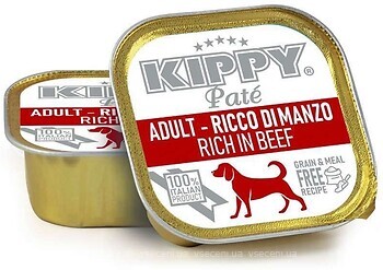 Фото Kippy Adult Dog Pate Beef 150 г (8015912511553)