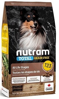 Фото Nutram Total Grain-Free T23 Chicken and Turkey Recipe Dog Food 11.4 кг