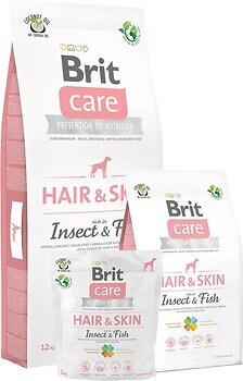 Фото Brit Care Dog Hair & Skin Insect&Fish 3 кг