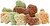Фото Lolo Pets Бисквит фигурные крокеты Mix 3 кг (LO-80952)