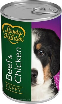 Фото Lovely Hunter Puppy with Beef & Chicken 400 г