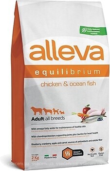 Фото Alleva Equilibrium Adult all breeds Chicken & Ocean Fish 2 кг