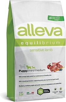 Фото Alleva Equilibrium Sensitive Puppy Mini/Medium Lamb 2 кг