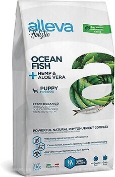 Фото Alleva Holistic Puppy Mini Ocean Fish + Hemp & Aloe vera 800 г