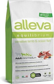 Фото Alleva Equilibrium Sensitive Adult Mini/Medium Lamb & Ocean Fish 2 кг