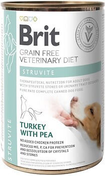 Фото Brit Grain Free Veterinary Diet Struvite Turkey & Pea 400 г