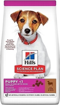Фото Hill's Science Plan Small & Mini Puppy Lamb & Rice 3 кг