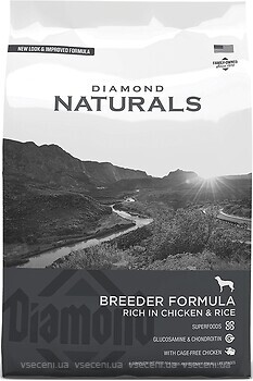 Фото Diamond Naturals Breeder Formula Chicken & Rice 20 кг