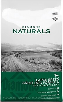 Фото Diamond Naturals Adult Large Breed Chicken & Rice 15 кг