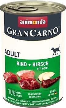 Фото Animonda Gran Carno Adult Rind + Hirsch mit Apfel 800 г