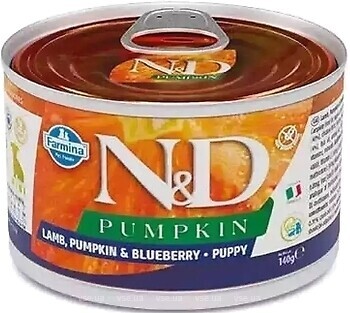 Фото Farmina N&D Pumpkin Puppy Mini Lamb, Pumpkin & Blueberry 140 г