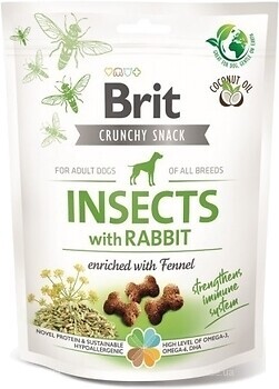 Фото Brit Crunchy Cracker Adult Insects with Rabbit 200 г