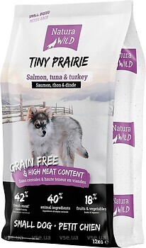 Фото Natura Wild Tiny Prairie Small Breed Salmon, Tuna & Turkey 12 кг