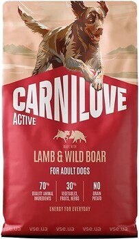 Фото Carnilove Lamb & Wild Boar Active 4 кг