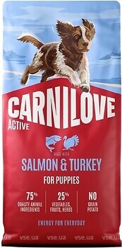 Фото Carnilove Salmon & Turkey Active Puppy 12 кг