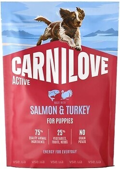 Фото Carnilove Salmon & Turkey Active Puppy 1.5 кг