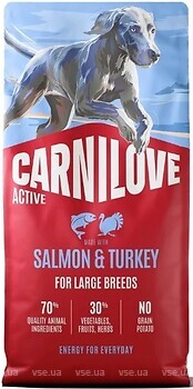 Фото Carnilove Salmon & Turkey Active Large Breed 12 кг