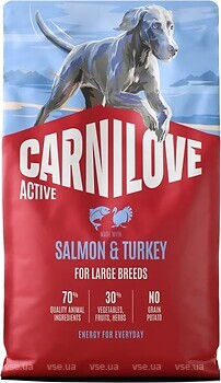 Фото Carnilove Salmon & Turkey Active Large Breed 4 кг