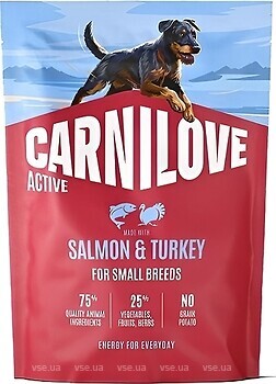 Фото Carnilove Salmon & Turkey Active Small Breed 1.5 кг