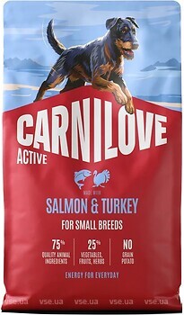 Фото Carnilove Salmon & Turkey Active Small Breed 4 кг