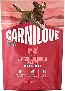 Фото Carnilove Venison & Reindeer & Wild Boar Active Adults 1.5 кг