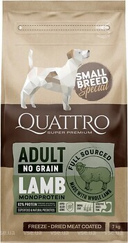 Фото Quattro Adult Small Breed Lamb 7 кг