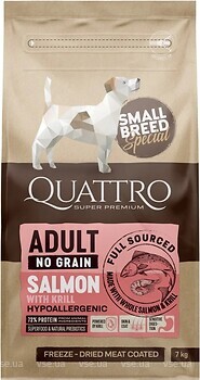 Фото Quattro Adult Small Breed Salmon 7 кг