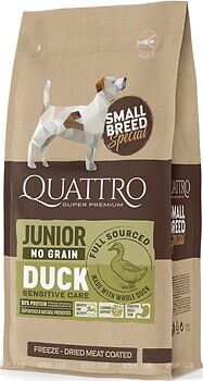 Фото Quattro Junior Small Breed Duck 7 кг