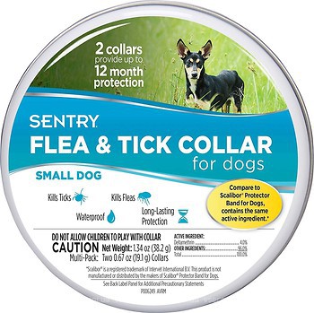 Фото Sentry Ошейник Flea & Tick Collar Small Dog 35 см 2 шт.