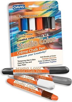 Фото Davis Мелок цветной Studio Color Creme Chalk Pens Essential Colors 6 шт. (SC.CCP-E)