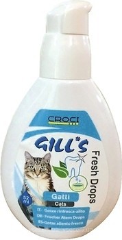 Фото Croci Средство Gills Fresh Drops for Cats 52 мл (C3052809)