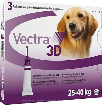 Фото Ceva Капли Vectra 3D для собак 25-40 кг 1 шт.