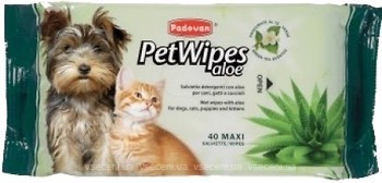 Фото Padovan Влажные салфетки Pet Wipes Talco 40 шт. (PP00464)