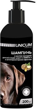 Фото UNICUM Шампунь Premium для собак с маслом макадамии 200 мл (UN-021)