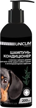 Фото UNICUM Шампунь-кондиционер Premium для собак с маслом чайного дерева 200 мл (UN-020)