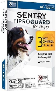 Фото Sentry Капли FiproGuard для собак 40-60 кг 6 шт.