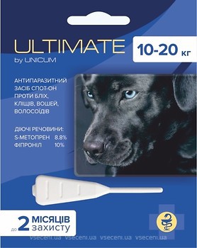 Фото Ultimate Капли для собак 10-20 кг 1 шт.