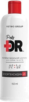 Фото VetBio Шампунь Dr.Pets Антибактериальный с хлоргексидином 4% 150 мл