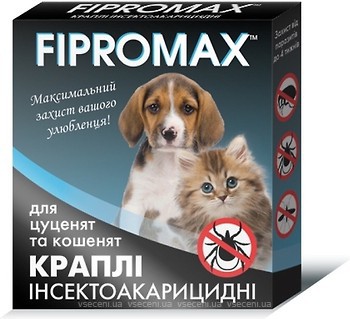 Фото Fipromax Капли для котят и щенков 1.5-4 кг 2 шт.