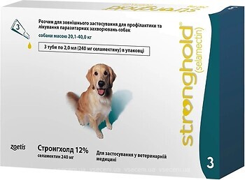 Фото Zoetis Капли Стронгхолд 12% для собак 20-40 кг 1 шт.