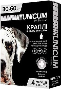 Фото UNICUM Капли Complex Premium для собак 30-60 кг (UN-090)