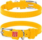 Фото Collar Классический Waudog Glamour 19-25 см / 9 мм желтый (32018)