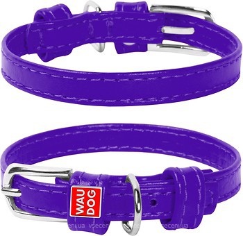 Фото Collar Классический Waudog Glamour 27-36 см / 15 мм фиолетовый (32709)