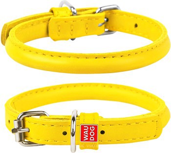 Фото Collar Классический Waudog Glamour 17-20 см / 6 мм желтый (22268)