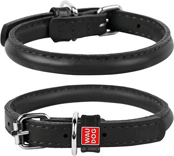 Фото Collar Классический Waudog Glamour 20-25 см / 8 мм черный (22401)