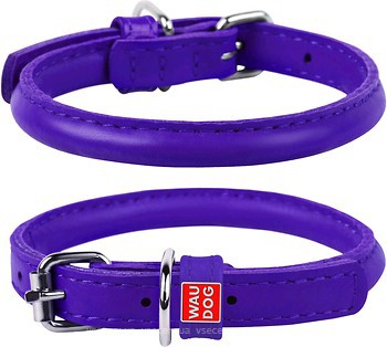 Фото Collar Классический Waudog Glamour 20-25 см / 8 мм фиолетовый (22409)