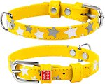 Фото Collar Классический Waudog Glamour 19-25 см / 12 мм желтый (35838)