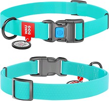 Фото Collar Классический Waudog Waterproof 23-35 см / 15 мм бирюзовый (2744)